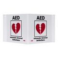 Product Image of 8" High AED Automated External Defibrillator Plastic First Aid Sign, VS27W