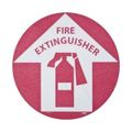 Product Image of 17" Dia. Fire Extinguisher Vinyl Fire Adhesive Backed Floor Sign, WFS10