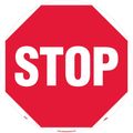 Product Image of Stop Accident Prevention Adhesive Backed Floor Sign, WFS3