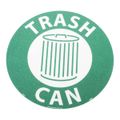 Product Image of Trash Can Vinyl Janitorial & Housekeeping & Restroom Adhesive Floor Sign, WFS37