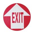 Product Image of 17" Dia. Exit Vinyl Entrance & Directional & Exit Adhesive Backed Floor Sign, WFS9