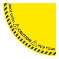Product Image of 28" x 28" Door Swing Area Keep Area Clear Workplace/Safety Floor Sign, WFSM101