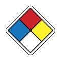 Product Image of 1" x 1" Diamond Boxes Paper Hazardous Material Label, WML1
