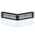 Product Image of Shielded Angled Quickport, Patch Panel, 48"port, 2RU (Black)