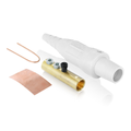 Product Image of 16 Series Plug, Female, 190A Max, 600V Double Set Screw Termination, #6-#2 Cable Range (White)