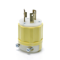 Product Image of Locking Plug, 30A, 250V Industrial Grade (Yellow & White)