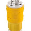 Product Image of 15A-125V/10A-250V, Non-NEMA, 3P, 3W, Plug, Straight Blade, Non-Grounding, Wetguard (Yellow)
