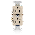 Product Image of Duplex Receptacle, Heavy-Duty Industrial, 15A 125V 2P 3W (Light Almond)