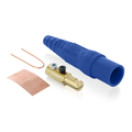 Product Image of 16 Series Taper Nose Cam-Type Male Plug, Contact & Insulator, Detachable, #2, 2/0 AWG, 300A Max, Type 3R When Mated (Blue)