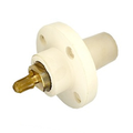 Product Image of 17 Series Female Panel Receptacle, Cam-type, 90-degree, Taper Nose, Threaded Stud, 250-750MCM, 690A (White)