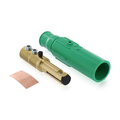 Product Image of 17 Series Complete Male Detachable Plug, Cam-type, Double Set Screw, Taper Nose, 250-350MCM, 570A (Green)