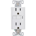 Product Image of Radiant Tamper-Resistant Dual-Function Duplex AFCI/GFCI Receptacle, NEMA 5-15R - White (15A)