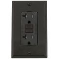 Product Image of 20A, Self Test, Tamper-Resistant AFCI Duplex Receptacle w/ LED Indicator Light & Wallplate (120V) - Brown