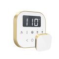 Product Image of AirTempo Steam Shower Control and Aroma Glass SteamHead in White Satin Brass