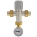 Product Image of 3/4" Lead Free Union Sweat Mixing Valve w/ Temperature Gauge (70-145F)