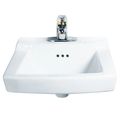 Product Image of Comrade Wall-Hung Sink w/ 4" Centerset, Wall Hanger Included (White)