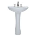 Product Image of Cadet 24 " Pedestal Sink w/ 8 " Hole Spacing (White)