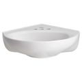 Product Image of Cornice Pedestal Sink w/ 4 Centers (White)