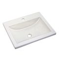 Product Image of 20" x 17" Studio Drop-In Sink With Center Hole Only (White)