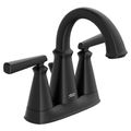 Product Image of Edgemere 4" Centerset 2-Handle Bathroom Faucet 1.2 gmp/4.5 L/min w/ Lever Handles (Matte Black), 7018201.243