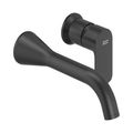 Product Image of Aspirations Single Handle Wall Mount Faucet 1.2 gpm/4.5 L/min w/ Grid Drain (Matte Black)
