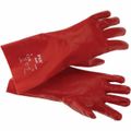 Product Image of AlphaTec 15-554 Resistant Gloves, Smooth Polyvinyl Alcohol (PVA) Full Coating, Red, Large