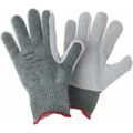 Product Image of ActivArmr 70-765 Heavy-Duty Puncture Resistant Gloves, Leather Covered Palm & Fingers, Gray, Small