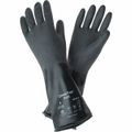Product Image of AlphaTec 38-514 Medium-Duty Chemical Resistant Gloves, Unsupported Butyl Polymer with Rough Grip, Black, Small