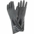 Product Image of AlphaTec 38-514 Medium-Duty Chemical Resistant Gloves, Unsupported Butyl Polymer with Rough Grip, Black, Medium