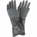 Product Image of AlphaTec 38-514 Medium-Duty Chemical Resistant Gloves, Unsupported Butyl Polymer with Rough Grip, Black, Large