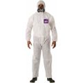 Product Image of AlphaTec 1500 Model 100 Disposable Chemical Resistant Coveralls, White, XL (Pack of 25)