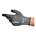 Product Image of HyFlex 11-581 Ultra-Light Puncture & Puncture Resistant Gloves, Nitrile Palm Coating, Black/Gray, 2XL