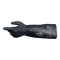 Product Image of AlphaTec 53-002 Hybrid Technology Chemical Resistant Gloves, Multi-Layer Polymer & Nitrile Shell, Black, Small
