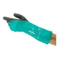 Product Image of AlphaTec 58-735 Advanced Chemical Resistant Gloves, Green/Hi-Viz, XS