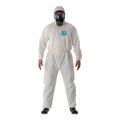 Product Image of AlphaTec 2000 Model 111 Standard Rain & Chemical Resistant Coverall w/ Hood White, 2XL (Pack of 25)
