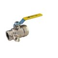 Product Image of 1-1/2" Gas Main Burn Ball Valve w/ 1/4" Tap and T-Handle (50Gb)