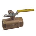 Product Image of 2" Threaded Bronze 2 Piece Standard Port Locking Ball Valve, 7510801