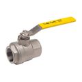 Product Image of 1-1/4" Threaded Stainless Steel Full-Port Ball Valve, 76F10601A