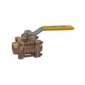 Product Image of 1" Threaded 3-Piece Full Port Bronze Ball Valve w/ 2-1/4" Locking Stem Extension, 8210550
