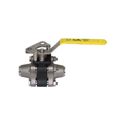 Product Image of 1/2" Sch 10 Butt Weld Carbon Steel 3 Piece Full Port Ball Valve, 83A44301