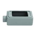 Product Image of 2.81" x 5.88" x 2.69" 1-Gang Malleable Iron Device Box w/ 3/4" Hub
