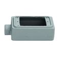 Product Image of 2.81" x 5.88" x 2.69" 1-Gang FDCC Malleable Iron Device Box w/ 3/4" Hub