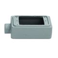 Product Image of 3.5" x 6.31" x 2.69" 1-Gang FDCT Malleable Iron Device Box w/ 1" Hub