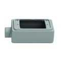 Product Image of 4.19" x 5.88" x 2.69" 1-Gang FDx Malleable Iron Device Box w/ 3/4" Hub