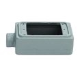 Product Image of 4.63" x 5.88" x 2" 2-Gang FS Malleable Iron Device Box w/ 3/4" Hub