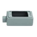 Product Image of 2.81" x 5.88" x 2" 1-Gang FSC Malleable Iron Device Box w/ 1/2" Hub