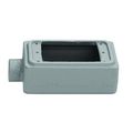Product Image of 2.81" x 5.88" x 2" 1-Gang FSC Malleable Iron Device Box w/ 3/4" Hub