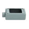 Product Image of 2.81" x 5.88" x 2" 1-Gang FSCT Malleable Iron Device Box w/ 3/4" Hub