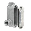 Product Image of Form 9, 1" Threaded T Type Rigid Conduit Body with Cover & Gasket - Aluminum