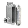 Product Image of Form 9, 1/2" Threaded x Type Rigid Conduit Body with Cover & Gasket - Aluminum